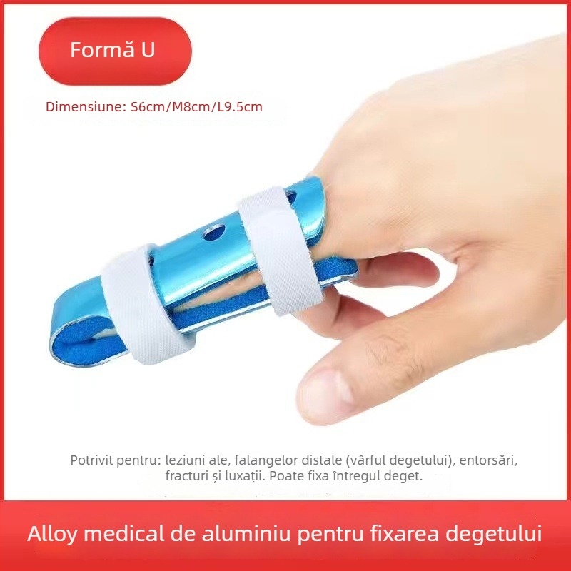 Șină deget, fixator pentru mână, aliaj de aluminiu, Model 123