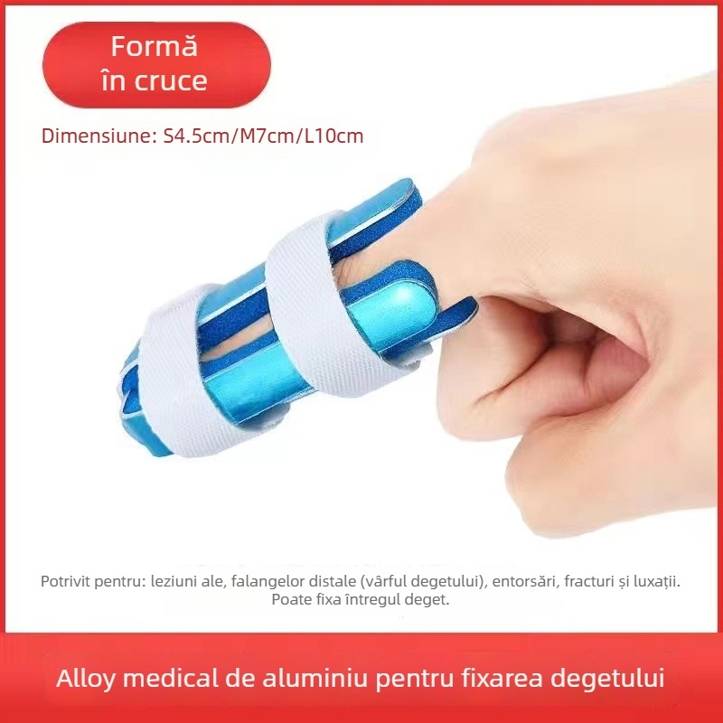 Șină deget, fixator pentru mână, aliaj de aluminiu, Model 123