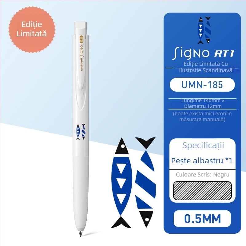 Pix gel Uni Mitsubishi UMN-155, cerneală pe bază de apă, vârf 0,38 mm, neșters