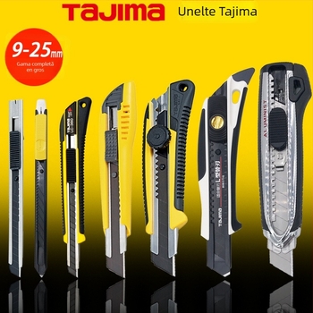 Cuțit de utilitate Tajima cu blocare automată de 9 mm, mâner ABS – Modele LC305P/LC301B/LC303B