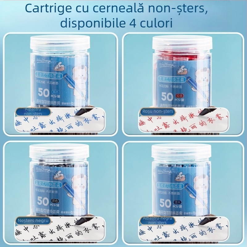 Refil sac cerneală pentru pix, Weizhuang; plastic; ambalaj în cutie; pentru înlocuirea sacului de cerneală al pixului