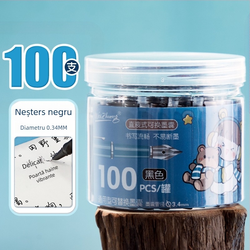 Refil sac cerneală pentru pix, Weizhuang; plastic; ambalaj în cutie; pentru înlocuirea sacului de cerneală al pixului