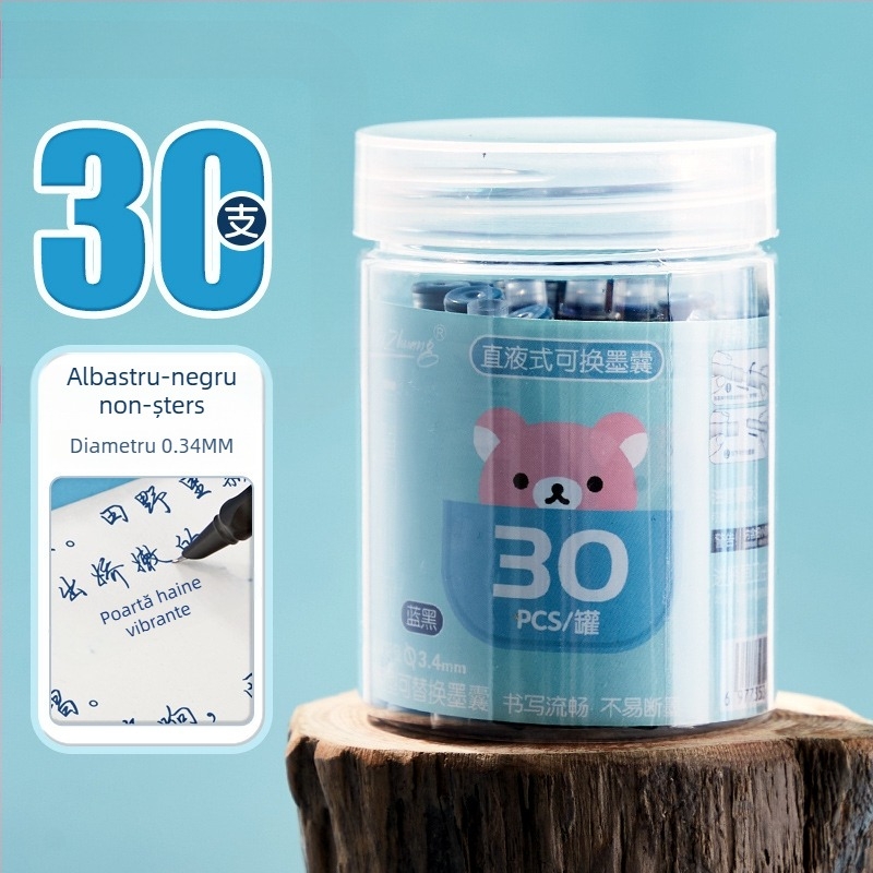 Refil sac cerneală pentru pix, Weizhuang; plastic; ambalaj în cutie; pentru înlocuirea sacului de cerneală al pixului