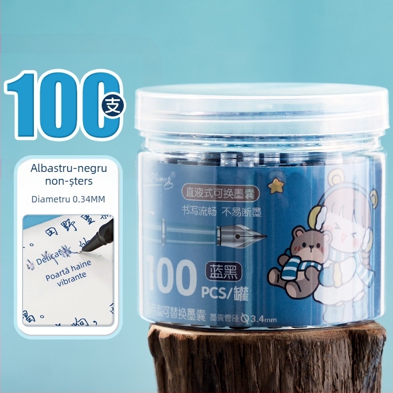 Refil sac cerneală pentru pix, Weizhuang; plastic; ambalaj în cutie; pentru înlocuirea sacului de cerneală al pixului