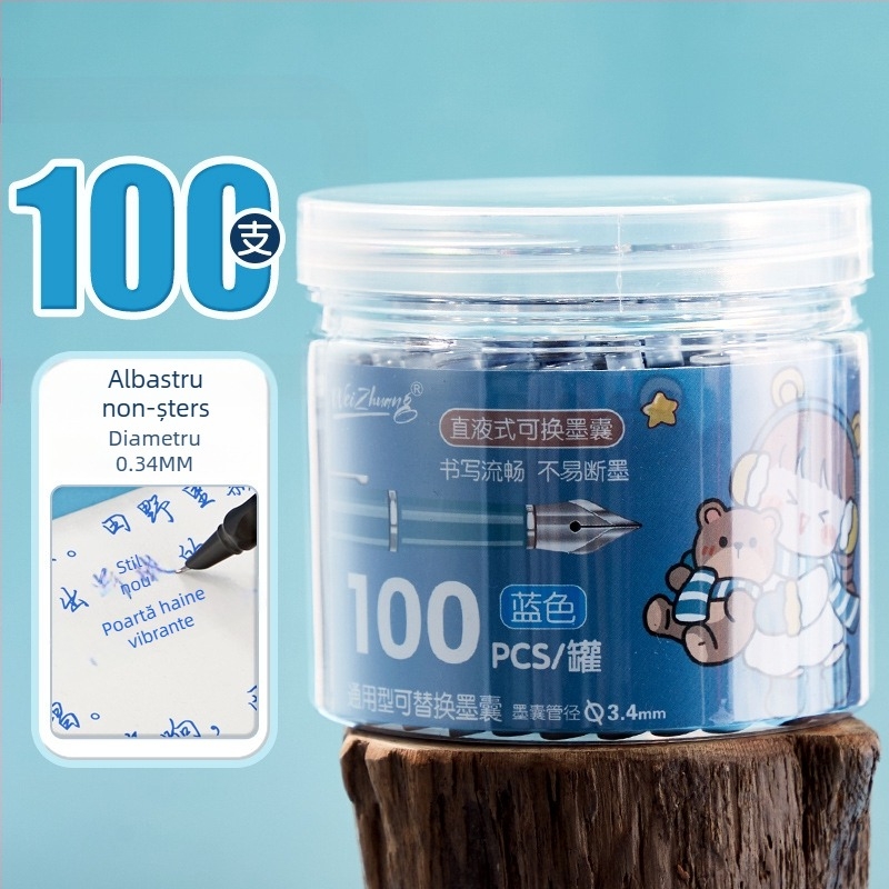 Refil sac cerneală pentru pix, Weizhuang; plastic; ambalaj în cutie; pentru înlocuirea sacului de cerneală al pixului