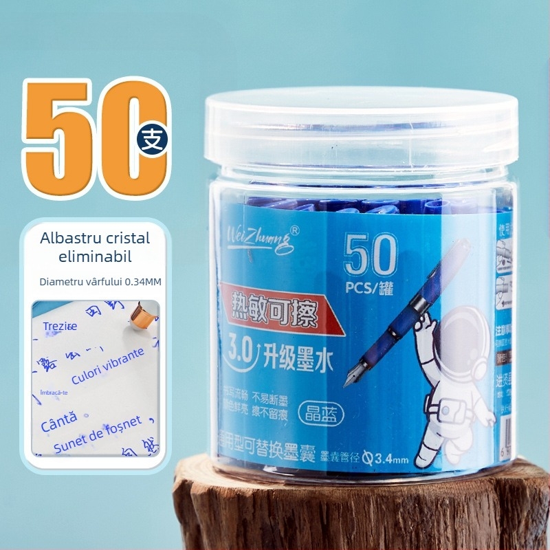 Refil sac cerneală pentru pix, Weizhuang; plastic; ambalaj în cutie; pentru înlocuirea sacului de cerneală al pixului