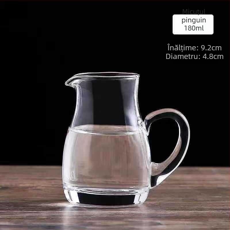 Decanter pentru lichior din cristal fără plumb, cu scară de măsurare – set cu pahare pentru uz casnic, stil nou chinezesc