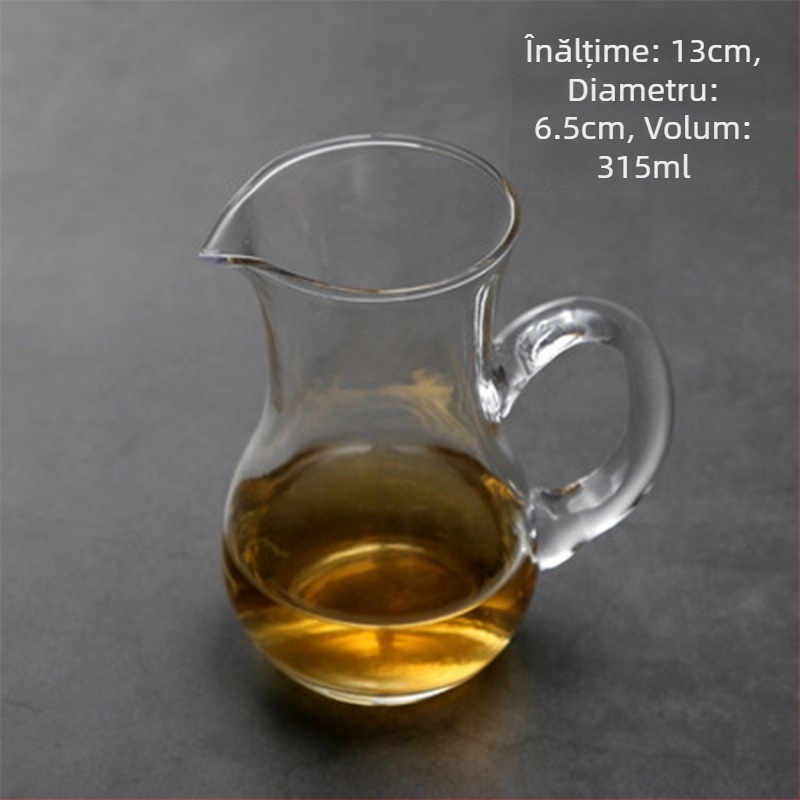 Decanter pentru lichior din cristal fără plumb, cu scară de măsurare – set cu pahare pentru uz casnic, stil nou chinezesc