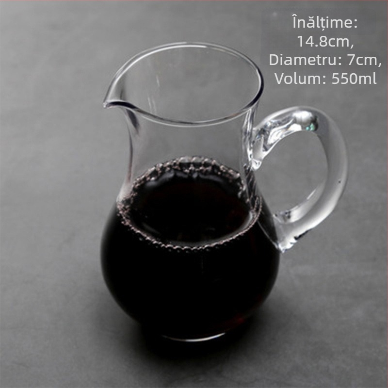 Decanter pentru lichior din cristal fără plumb, cu scară de măsurare – set cu pahare pentru uz casnic, stil nou chinezesc