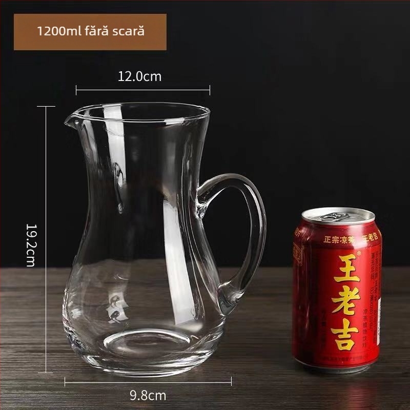 Decanter pentru lichior din cristal fără plumb, cu scară de măsurare – set cu pahare pentru uz casnic, stil nou chinezesc