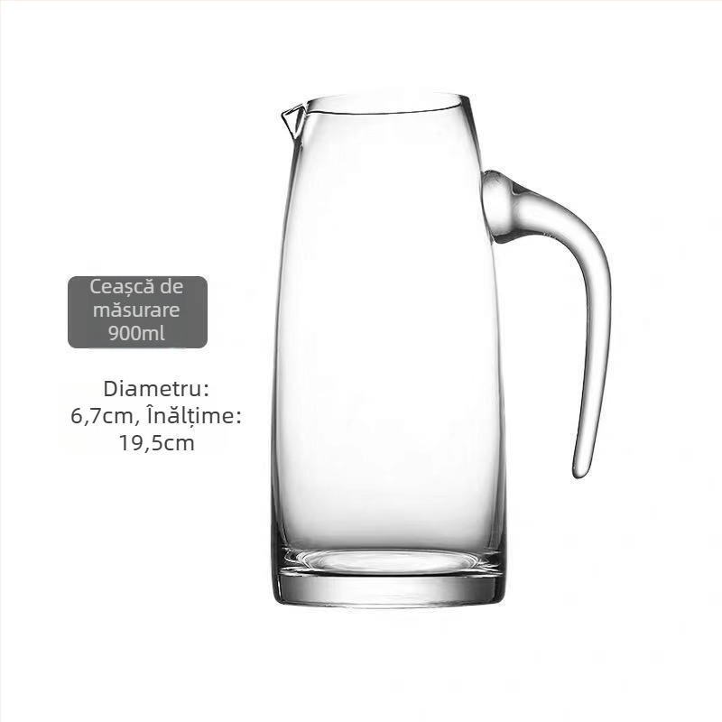 Decanter pentru lichior din cristal fără plumb, cu scară de măsurare – set cu pahare pentru uz casnic, stil nou chinezesc