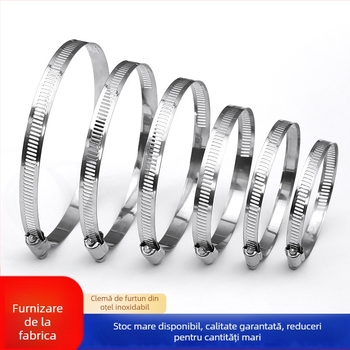 Colier furtun din oțel inoxidabil 201, stil american, pentru conducte de gaz, diametru nominal 10-200 mm