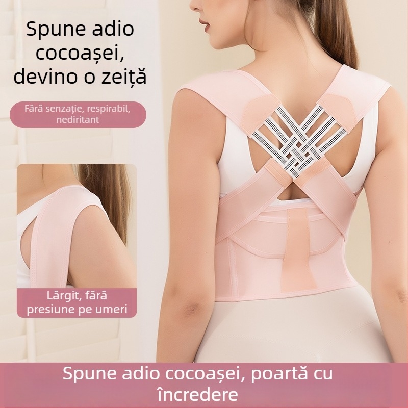 Centură de corecție a spatelui cu suport de postură invizibil și respirabil — model Ribbon; suport dinamic pentru spate; lansat în 2023; producător Wenzhou Boxun Textile Co., Ltd.