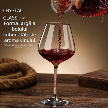 Set de pahare de vin cu decantator rotativ din cristal, stil Nordic, 6–10 bucăți, capacitate 1–100 ml