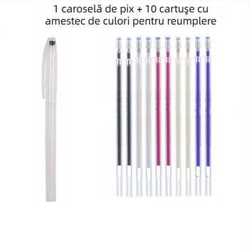 DD Refill pentru cusut haine, Stilou de ștergere la temperatură înaltă, Corp din plastic, Lățime linie 0.7 mm