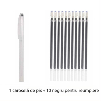 DD Refill pentru cusut haine, Stilou de ștergere la temperatură înaltă, Corp din plastic, Lățime linie 0.7 mm