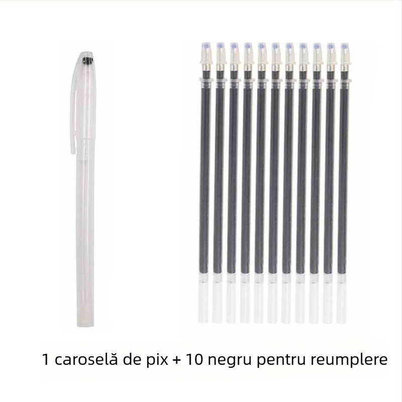 DD Refill pentru cusut haine, Stilou de ștergere la temperatură înaltă, Corp din plastic, Lățime linie 0.7 mm
