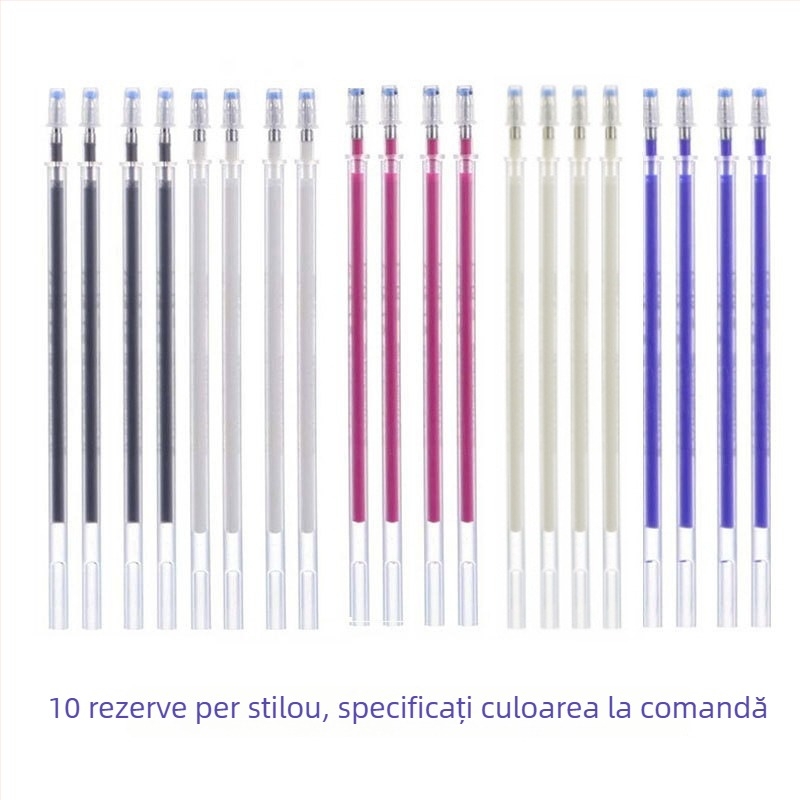 DD Refill pentru cusut haine, Stilou de ștergere la temperatură înaltă, Corp din plastic, Lățime linie 0.7 mm