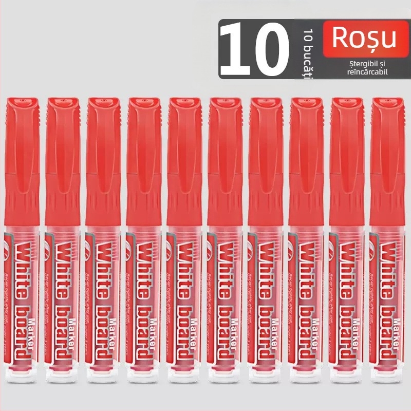 Marker pentru tablă cu bază de apă, vârf lat, ștergere ușoară, pentru profesori — Brand Olympic Entertainment