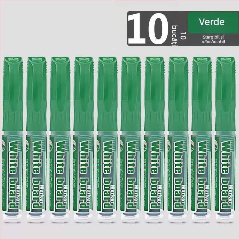 Marker pentru tablă cu bază de apă, vârf lat, ștergere ușoară, pentru profesori — Brand Olympic Entertainment