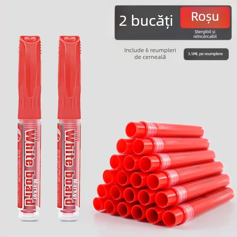 Marker pentru tablă cu bază de apă, vârf lat, ștergere ușoară, pentru profesori — Brand Olympic Entertainment