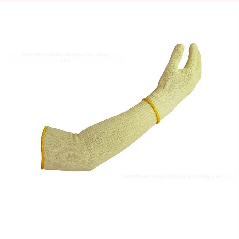 Runfeng aramid 1414 manșete anti-tăiere, cu izolație termică, durabile pentru bucătărie, grădină și industrie a sticlei