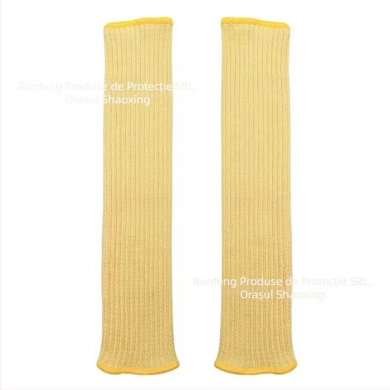 Runfeng aramid 1414 manșete anti-tăiere, cu izolație termică, durabile pentru bucătărie, grădină și industrie a sticlei