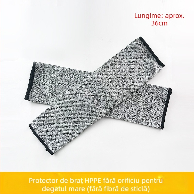 Protecție antebraț HPPE nivel 5, manșon anti-tăiere, rezistent la uzură, pentru tăierea sticlei și prelucrarea metalelor