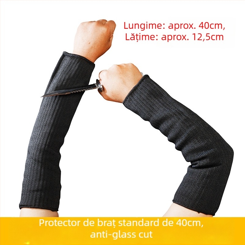 Protecție antebraț HPPE nivel 5, manșon anti-tăiere, rezistent la uzură, pentru tăierea sticlei și prelucrarea metalelor