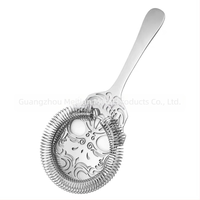 Filtru de gheață pentru cocktail din oțel inoxidabil, Nuobaichen, 91 g, lansat în 2022, ambalaj unic