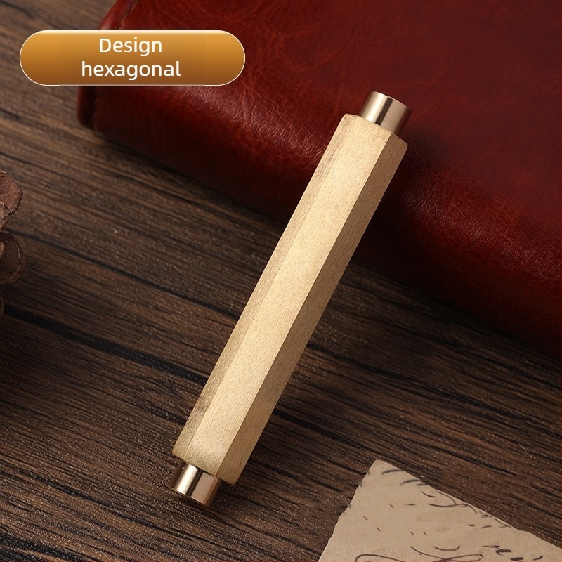 Stilou de buzunar retro cu cerneală, seria 86, corp din metal, sistem de absorbție a cernelei, vârf metalic, imprimare logo disponibil