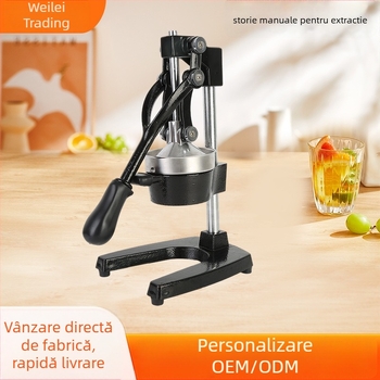 Presă manuală pentru fructe din fontă, pentru portocale și lămâi, neelectrificată, pentru utilizare comercială ușoară, posibilitatea imprimării logo-ului