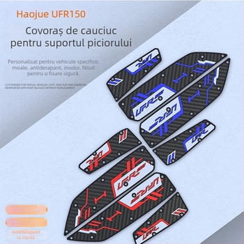 Tampoane din cauciuc pentru Haojue UFR150, accesorii rezistente la uzură pentru pedale de motocicletă, montaj fără deteriorări