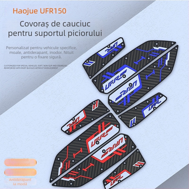 Tampoane din cauciuc pentru Haojue UFR150, accesorii rezistente la uzură pentru pedale de motocicletă, montaj fără deteriorări