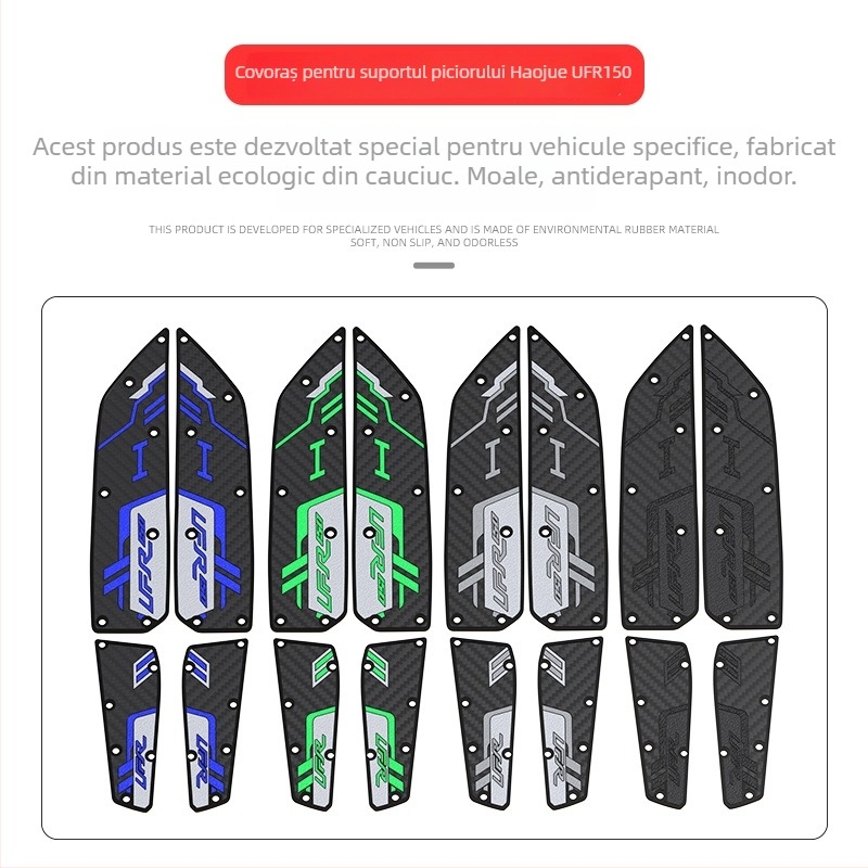 Tampoane din cauciuc pentru Haojue UFR150, accesorii rezistente la uzură pentru pedale de motocicletă, montaj fără deteriorări