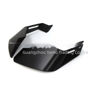 Kit spoiler universal pentru motocicletă, cu aripă fixă, aripă laterală, buză inferioară a spoilerului și accesorii în formă de aripă de rechin (Brand AMOTIME; Model YM; Aplicabil: model universal de motocicletă; Scop: Spoiler)