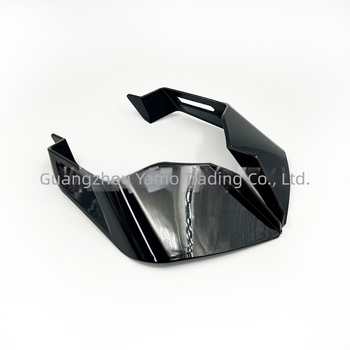 Kit spoiler universal pentru motocicletă, cu aripă fixă, aripă laterală, buză inferioară a spoilerului și accesorii în formă de aripă de rechin (Brand AMOTIME; Model YM; Aplicabil: model universal de motocicletă; Scop: Spoiler)