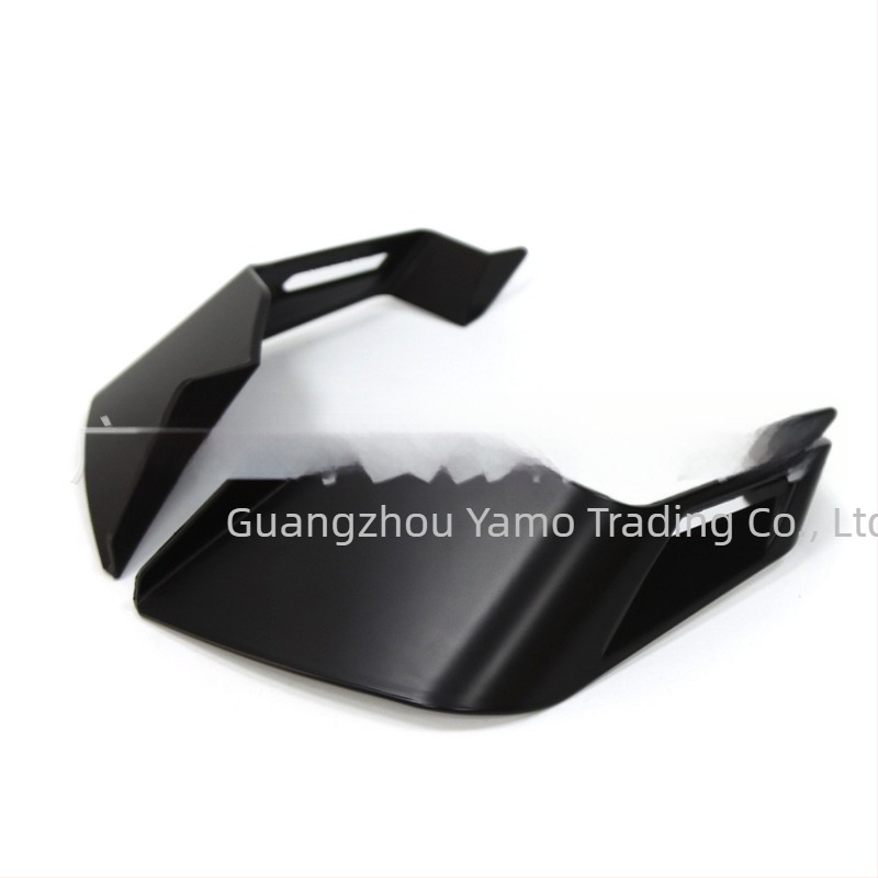 Kit spoiler universal pentru motocicletă, cu aripă fixă, aripă laterală, buză inferioară a spoilerului și accesorii în formă de aripă de rechin (Brand AMOTIME; Model YM; Aplicabil: model universal de motocicletă; Scop: Spoiler)