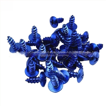 Șuruburi decorative din aliaj de aluminiu, colorate, 5×12 mm, autoforante pentru motociclete și scutere