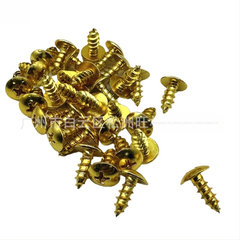 Șuruburi decorative din aliaj de aluminiu, colorate, 5×12 mm, autoforante pentru motociclete și scutere