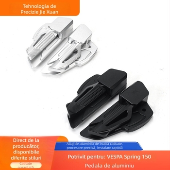 Jie Xuan pedale pliabile din aliaj de aluminiu pentru Vespa, compatibile cu Spring 150 și Sprint 125/150