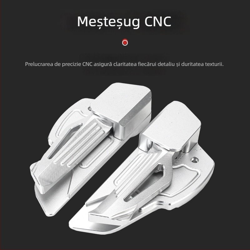 Jie Xuan pedale pliabile din aliaj de aluminiu pentru Vespa, compatibile cu Spring 150 și Sprint 125/150