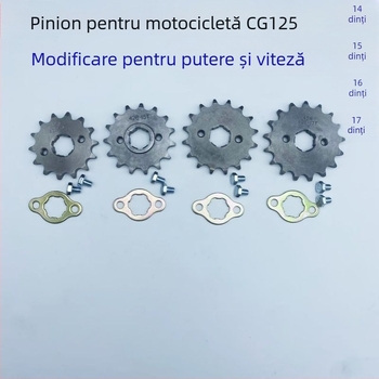 CG125 pinion lanț pentru motocicletă, 14-17 dinți, volant