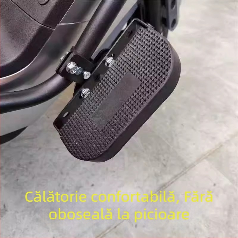 Pedală pliabilă antiderapantă, extinsă, pentru modificări la motocicletă, compatibilă cu scutere electrice, fără găurire necesară