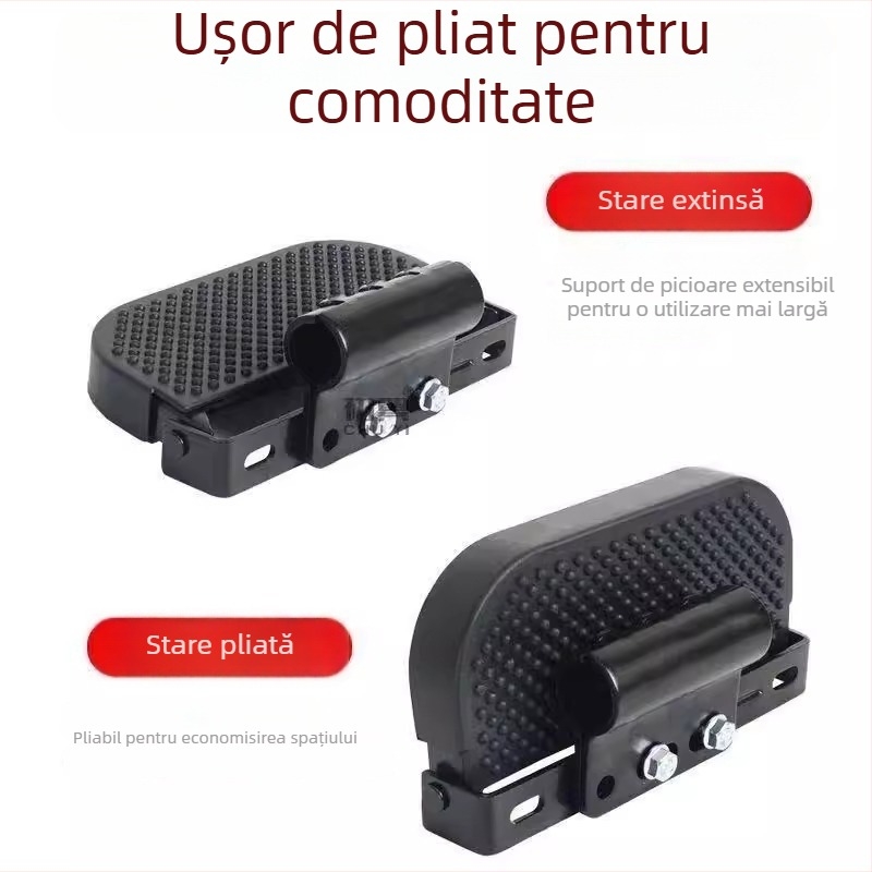Pedală pliabilă antiderapantă, extinsă, pentru modificări la motocicletă, compatibilă cu scutere electrice, fără găurire necesară
