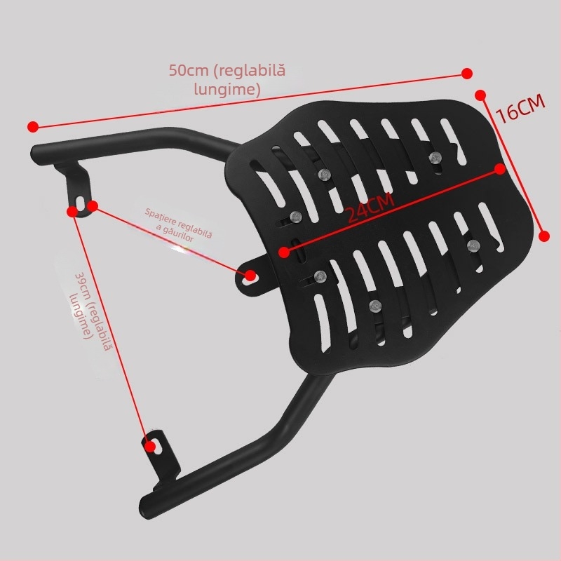Raft posterior pentru vehicul electric, spate întărit, compatibil universal, din placă de fier, Ke Meng, pentru livrări