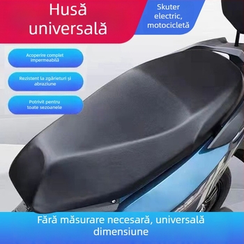 Husă pentru șa de vehicul electric (Protecție solară, Rezistentă la apă, Îngroșată, Universală, Din piele)