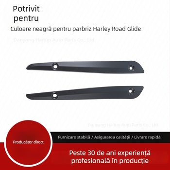 Parbriz Harley Touring: șine metalice decorative, model HT-MTHAPH0034-2