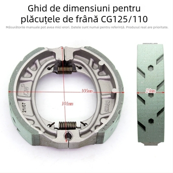 Bloc de frână CG125 – universal față și spate, din aluminiu, tip 110