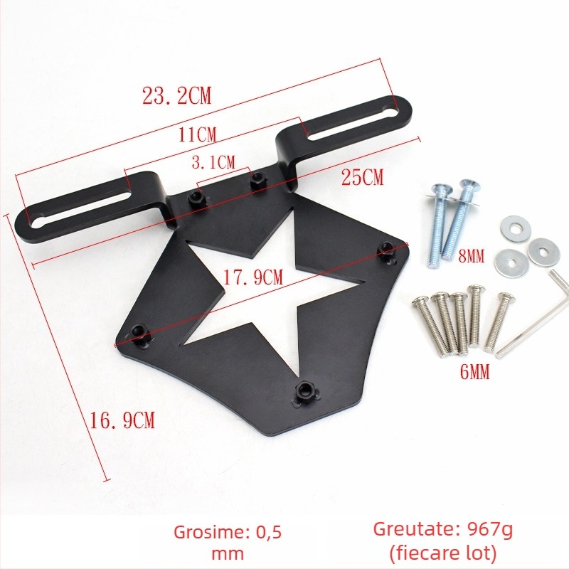 Suport pentru geantă laterală de motocicletă – construcție metalică, brand Wind and Fire Car, compatibil universal, suport pentru geantă laterală